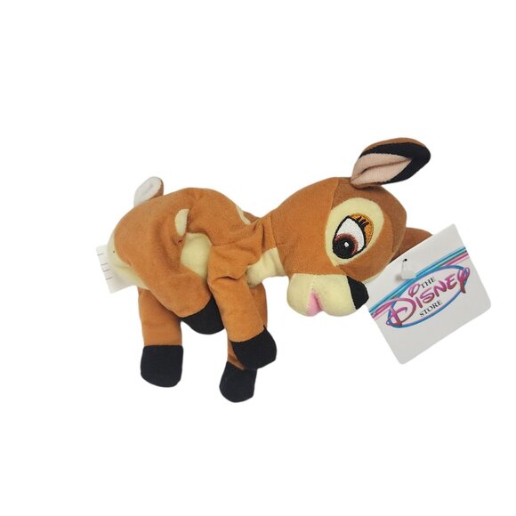 The Disney Store Bambi Bean Bag Plush 8" NWT - Picture 3 of 8